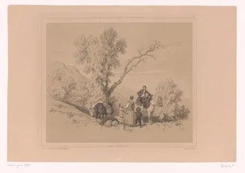 Descanso familiar en un paisaje de montaña
Ejemplos de estudios de figuras para paisajistas (título de la serie)
Etudes Progressives de Figures Pittoresques à l