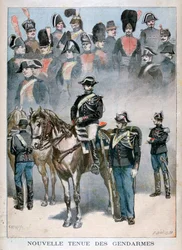 Nuevo uniforme de los gendarmes, 1896
