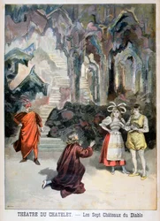 Representación de Les Sept Chateaux du Diable, Théâtre du Châtelet, París, 1896