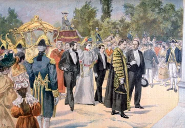 El alcalde de Londres visitando Burdeos, Francia, 1895