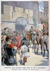 La entrada del Conde Raymond Roger en Carcasona, Francia, 1898