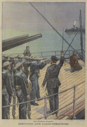 Un traidor británico: ejecución de un señalero de semáforo a bordo de un buque de guerra