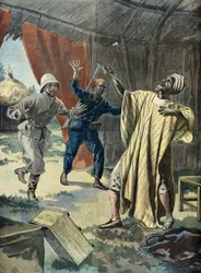 Intento de suicidio de Samory Touré, prisionero de los franceses, en 1899