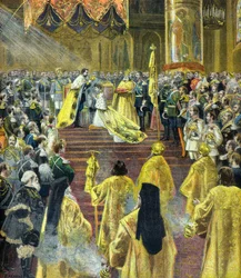 Ceremonia de la coronación del zar Nicolás II en mayo de 1896