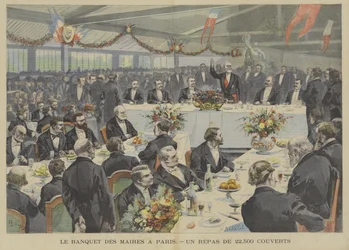 Banquete de alcaldes en París: una comida para 22,500