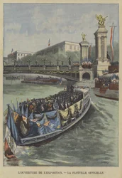 Apertura de la Exposición Universal de 1900 en París: la flotilla oficial