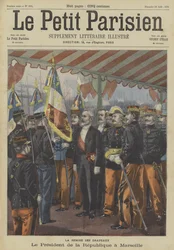 El presidente Loubet de Francia visitando Marsella