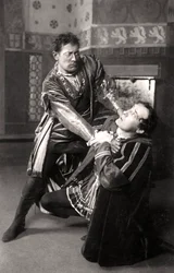 Lewis Waller 1860-1915 y Harry Brodribb Irving 1870-1919, actores ingleses, 1906