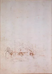 Una granja entre árboles (verso)