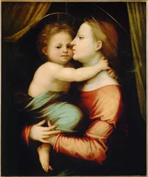 Virgen con el Niño (madera de álamo)