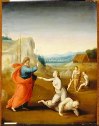 La Creación de Eva, c.1510 (Óleo sobre madera)