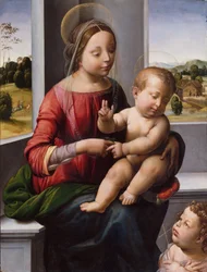 Madonna y Niño con el Joven San Juan Bautista, c.1497
