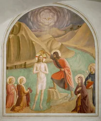 Cella 24: Cristo bautizado (fresco)