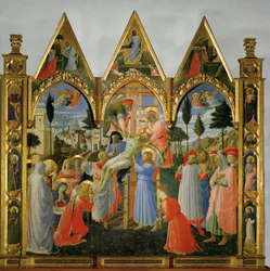 Descendimiento de la Cruz (pintura sobre madera)