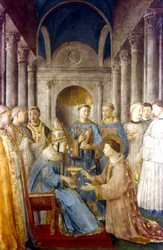 Fra Angelico (Guido di Pietro/Giovanni da Fiesole c1400-55) pintor italiano. San Sixto y su diácono San Lorenzo