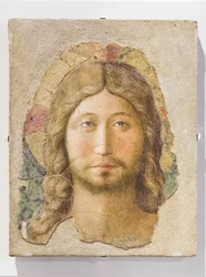 Cabeza de Cristo, mediados del siglo XV (fresco)