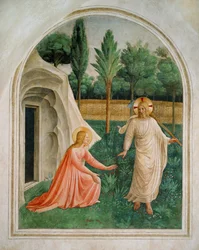 Noli me tangere y Cristo encuentra a María Magdalena en el jardín