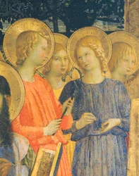 Retablo de San Marco, de Giovanni da Fiesole conocido como Fra Angelico (1400-ca 1455), témpera sobre madera, 220x227 cm, Detalle, ca 1440