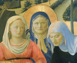La Deposición de la Cruz o el Retablo de la Santísima Trinidad, hacia 1432, de Giovanni da Fiesole conocido como Fra Angelico (1400-ca 1455), temple sobre madera