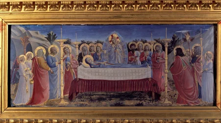 El funeral de la Virgen. Predela