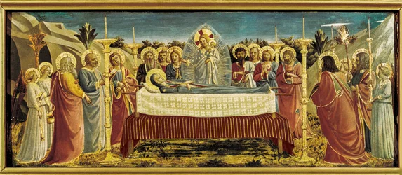 El funeral de la Virgen, c.1434-35 (temple sobre tabla)