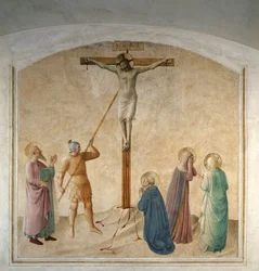 Cristo crucificado con San Longino