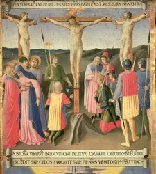Cristo en la cruz entre los dos ladrones (detalle)