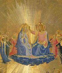 La coronación de la Virgen, hacia 1440 (detalle central de 49984)
