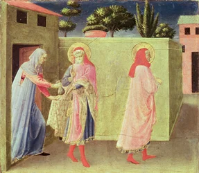La curación de Palladia por SS. Cosmas y Damián, predela del Retablo de Annalena, 1434