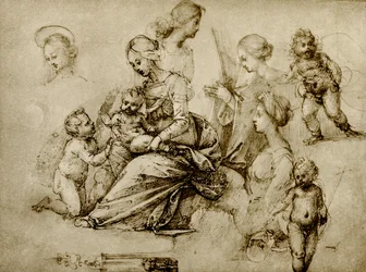 Estudio sobre una Madonna