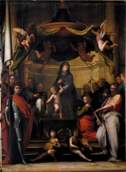 La Virgen en el Trono o "El Matrimonio Místico de Santa Catalina"