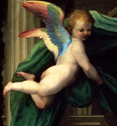 El Matrimonio Místico de Santa Catalina de Siena con Santos (detalle)
