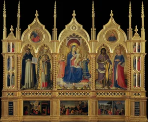 María con Niño y Santos El Retablo de Perugia