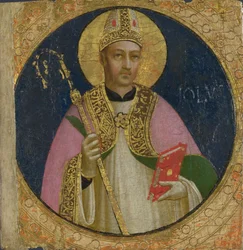 San Rómulo Panel del Retablo de San Domenico de Fiesole, c. 1423-1424