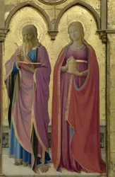 Santos Mateo y María Magdalena. Políptico de Cortona, ca. 1437
