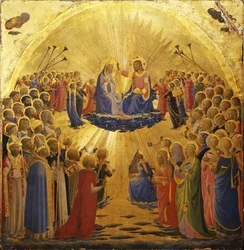 La Coronación de la Virgen, 1434-1435