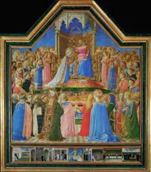 La Coronación de la Virgen, hacia 1430