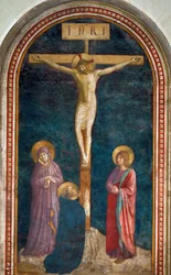 La crucifixión con San Domingo, c. 1440
