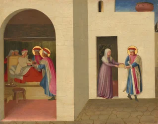 La curación de Paladia por San Cosme y San Damián, c.1438-1440 (temple y óleo sobre tabla de álamo)