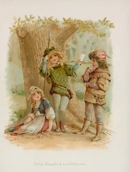 Celia, Rosalind y Orlando de 