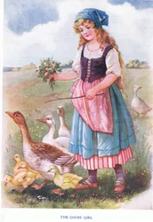 La niña de los gansos