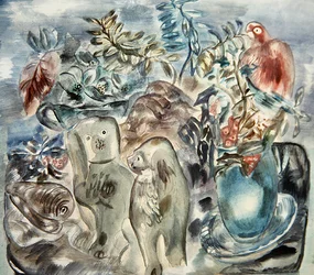An Arrangement, c.1935 (acuarela sobre lápiz sobre papel)