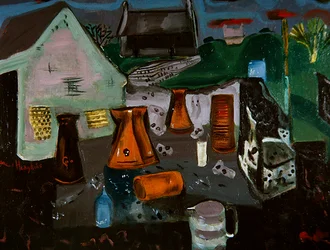 Granja lechera, c.1930 (óleo sobre lienzo)