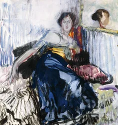 Mujer reclinada