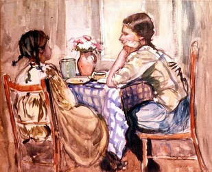 La comida (acuarela sobre papel)