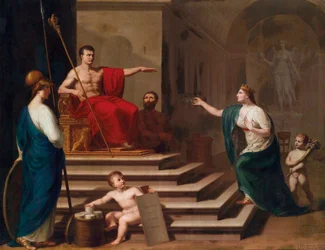 Alegoría de Napoleón como libertador de Italia 1797