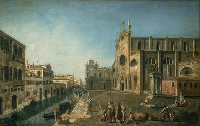 Vista de Venecia con la iglesia de Santi Giovanni e Paolo