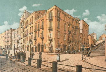 Calle Infrascata, en Nápoles