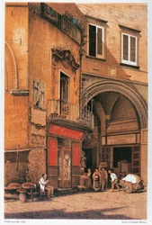 Italia, Nápoles, calle Sedile di Porto