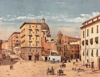 Plaza de San Francisco en Porta Capuana, en Nápoles